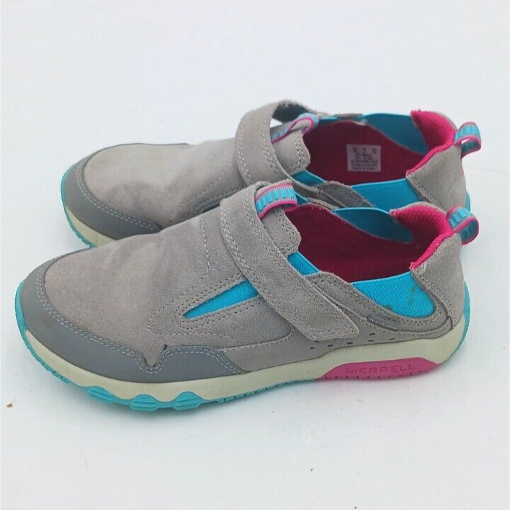 Merrell Gray and Blue Kids Sneakers